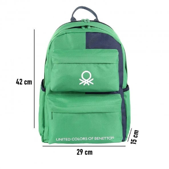 Benetton Laptop Bölmeli Okul Sırt Çantası 4 Bölmeli 03848 - 2