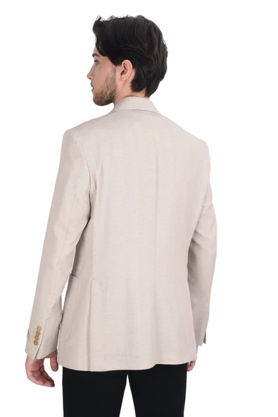 Cengiz İnler Kırçıllı Slim Fit Erkek Ceket - 9