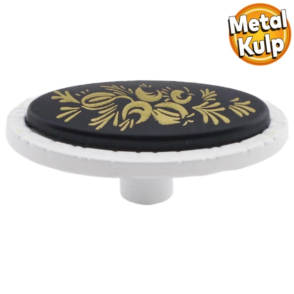 Palmira Düğme Dolap Dolabı Kulpu Mobilya Mutfak Çekmece Kulpları Kulbu Beyaz Metal Kulp Tek Vidalı