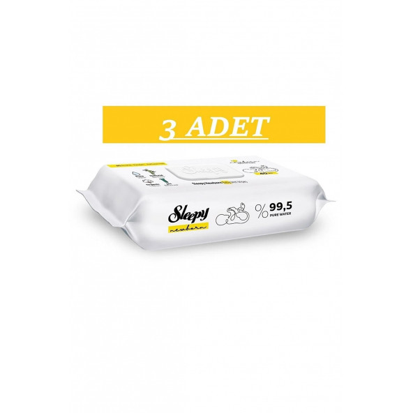 Sleepy Yenidoğan Islak Bebek Havlusu 3 x 40 Lı 120 Yaprak