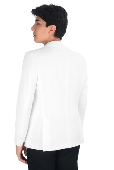 Cengiz İnler Armür Desen Slim Fit Erkek Ceket - 2