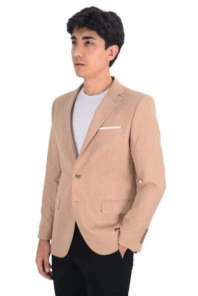 Cengiz İnler Armür Desen Slim Fit Erkek Ceket - 9