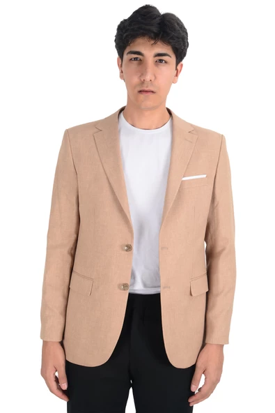Cengiz İnler Armür Desen Slim Fit Erkek Ceket - 10