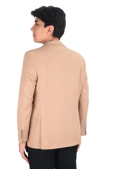 Cengiz İnler Armür Desen Slim Fit Erkek Ceket - 7
