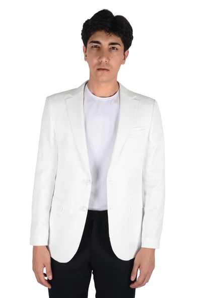 Cengiz İnler Armür Desen Slim Fit Erkek Ceket - 4