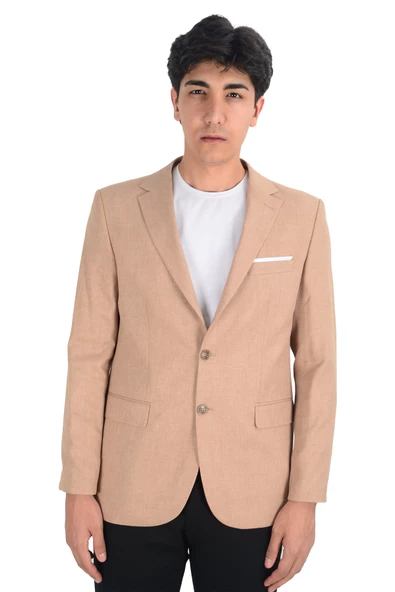 Cengiz İnler Armür Desen Slim Fit Erkek Ceket - 12