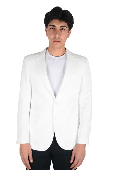 Cengiz İnler Armür Desen Slim Fit Erkek Ceket - 5