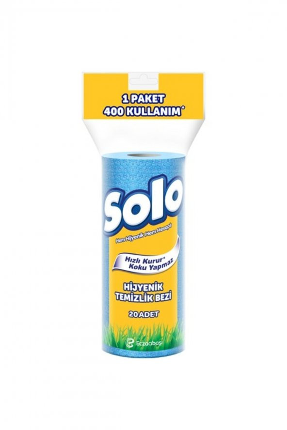 Solo Kağıt Bez 20li Hijyenik Temizlik Bezi