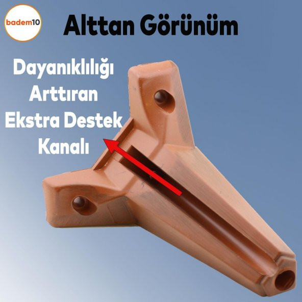Sedir 6'lı Set Mobilya TV Ünitesi Çekyat Koltuk Kanepe Destek Ayağı 15 cm Ahşap Desenli Baza Ayak - 7