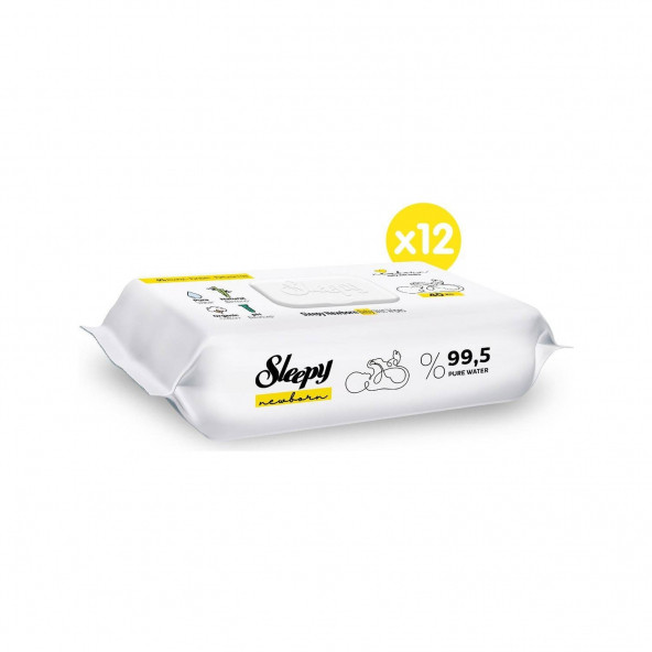 Sleepy Yenidoğan Islak Bebek Havlusu 12 x 40 Lı 480 Yaprak
