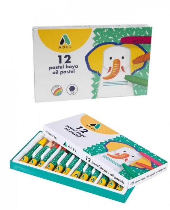 Adel Pastel Boya Karton Kutu 12 Renk - 2