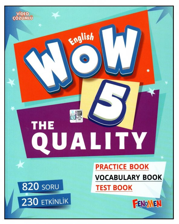 Fenomen Wow English 5. Sınıf The Quality Practice Book-Vocabulary Book-Test Book