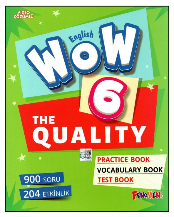 Fenomen Wow English 6. Sınıf The Quality Practice Book-Vocabulary Book-Test Book