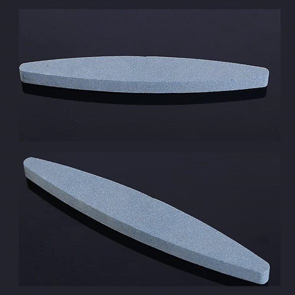 2 Adet Bileme Taşı 150 Grit Oval Bileme Taşı Bıçak Bileme Bıçak Bileyici Taş Bileğ  Taşı - 4
