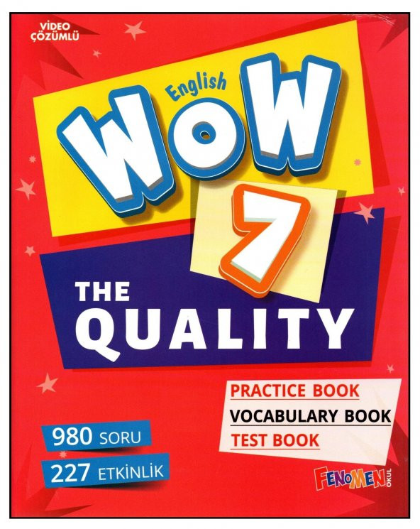 Fenomen Wow English 7. Sınıf The Quality Practice Book-Vocabulary Book-Test Book