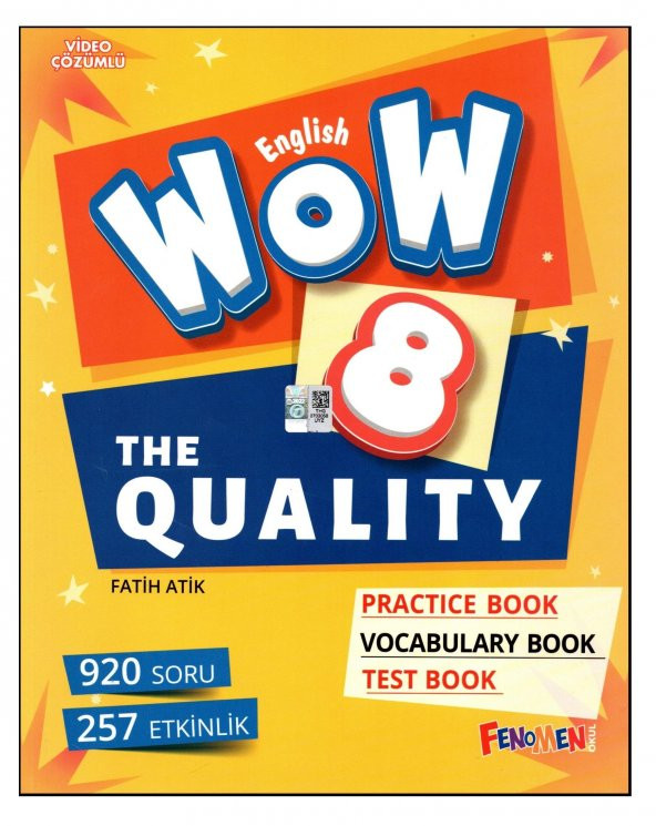 Fenomen Wow English 8. Sınıf The Quality Practice Book-Vocabulary Book-Test Book