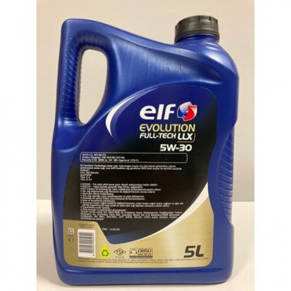 ELF EVOL FULLTECH LLX 5W-30 5 LT TAM SENTETİK (2025 ÜRT.) - 2