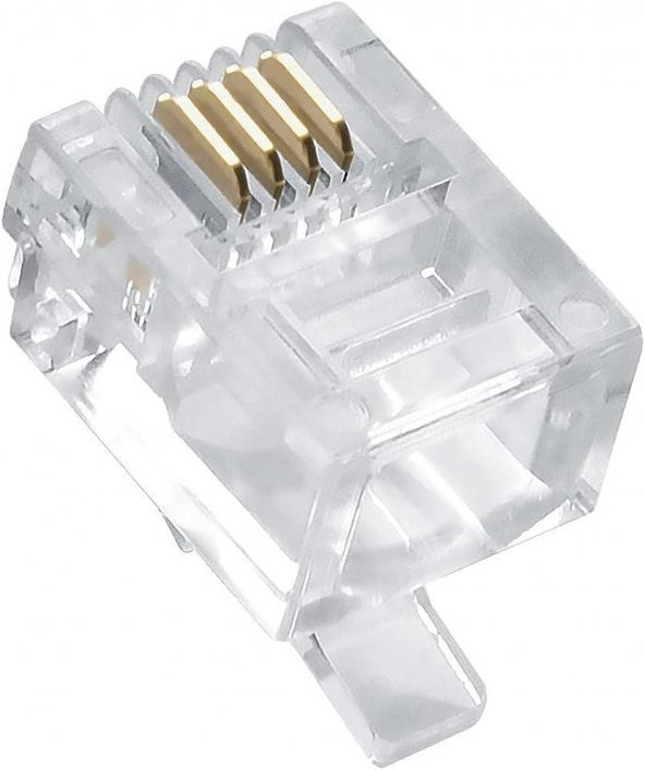 6P/4C RJ11 Telefon Plug - 100 Adet - 2