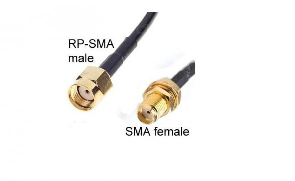 RG-174 RP SMA Erkek to SMA Dişi Kablo 1 Metre