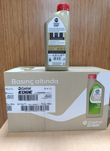 Castrol Edge M 5w-30 1 lt x 12 adet (koli) Tam Sentetik 2025 üretim - 2