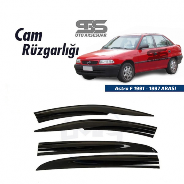 Cam Rüzgarlığı Opel Astra F 1991-1997 Arası Mügen Tip Piano Black