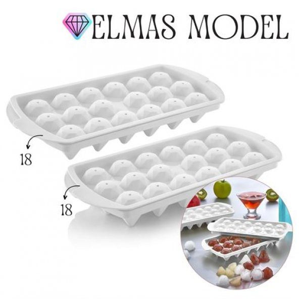 Transformacion 12+2 ADET 36 lı Buz Kalıbı Diamond Design 718394