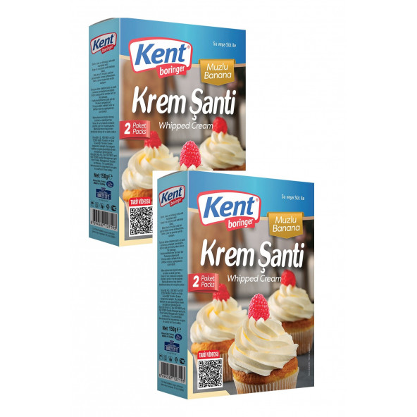 Kent Boringer Krem Şanti Mzulu 150 gr x 2 Adet - 1