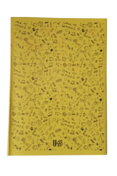 40 Yaprak Kareli Defter Plastik Kapak A-4 1 Adet PP Kapak Büyük Boy Kareli Defter 40 Sayfa A4 Desenli Kapak - 9