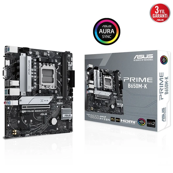 ASUS PRIME B650M-K DDR5 6400+(OC) HDMI VGA M.2 AM5