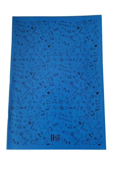 60 Yaprak Kareli Defter Plastik Kapak A-4 1 Adet PP Kapak Büyük Boy Kareli Defter 60 Sayfa A4 Desenli Kapak - 5