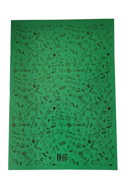 60 Yaprak Kareli Defter Plastik Kapak A-4 1 Adet PP Kapak Büyük Boy Kareli Defter 60 Sayfa A4 Desenli Kapak - 12