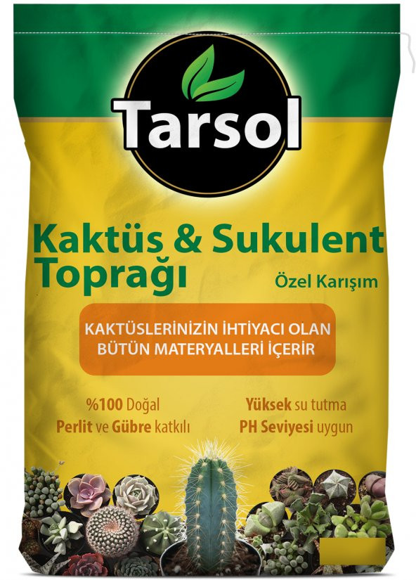 TARSOL TORF KAKTÜS VE SUKULENT TOPRAĞI ÖZEL FORMÜL 5 LT