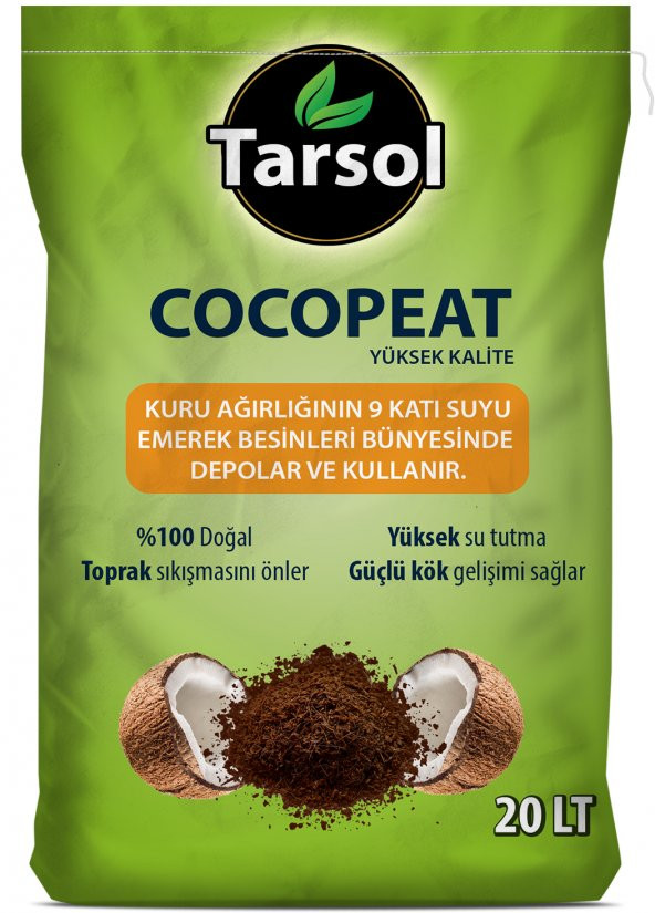 TARSOL COCOPEAT YÜKSEK KALİTE 20 LT