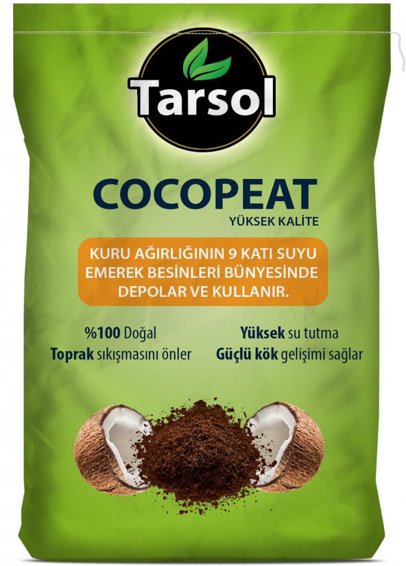 TARSOL COCOPEAT YÜKSEK KALİTE 10 LT