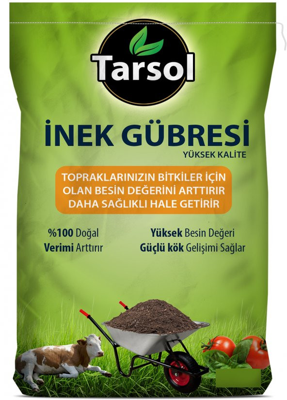 TARSOL İNEK GÜBRESİ YÜKSEK KALİTE 20 LT