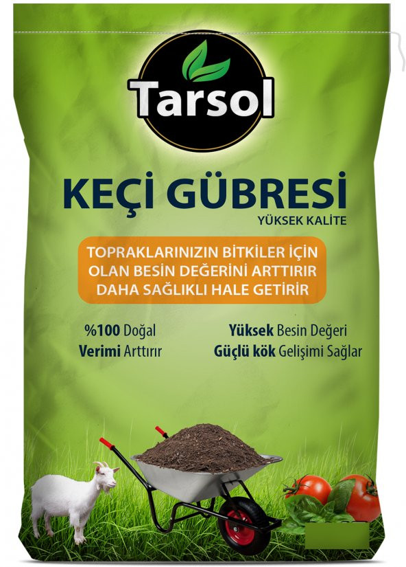 TARSOL KEÇİ GÜBRESİ YÜKSEK KALİTE 20 LT