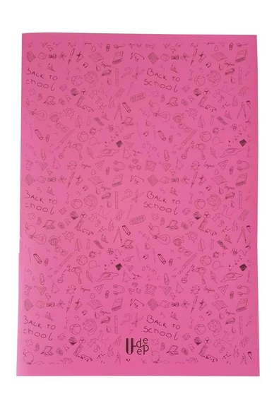 60 Yaprak Çizgili Defter Plastik Kapak A-4 1 Adet PP Kapak Büyük Boy Çizgili Defter 60 Sayfa A4 Desenli Kapak - 8