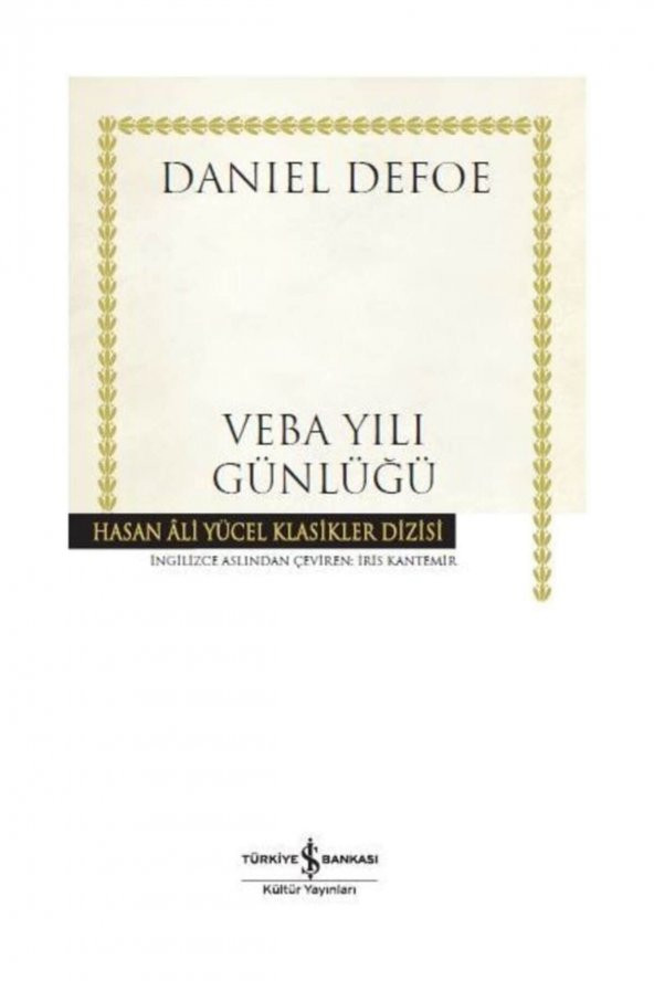 İş Bankası Yayınları Veba Yılı Günlüğü Hasan Ali Yücel Klasikler