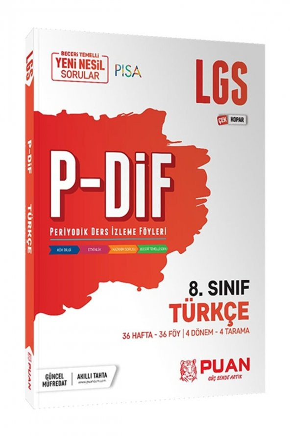 PUAN YAYINLARI  LGS TÜRKÇE P-DİF - 1