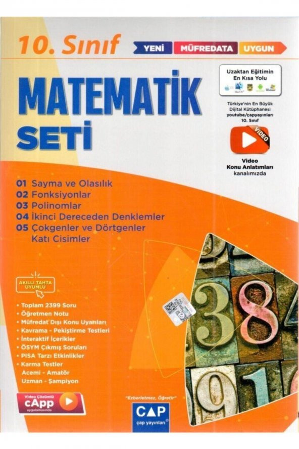 Yayınları 10. Sınıf Matematik Anadolu Seti