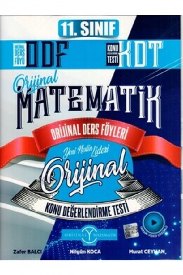 Orijinal 11. Sınıf Matematik Odf Kdt Seti - 2023 - 1