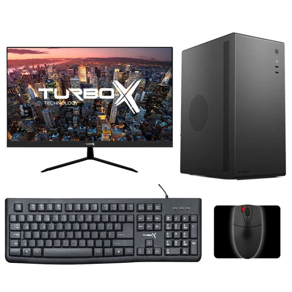 Turbox Tx4263 i5 2400 16GB Ram 256GB M.2 NVMe SSD 21.5 inç Monitör Masaüstü Ev Ofis Bilgisayarı