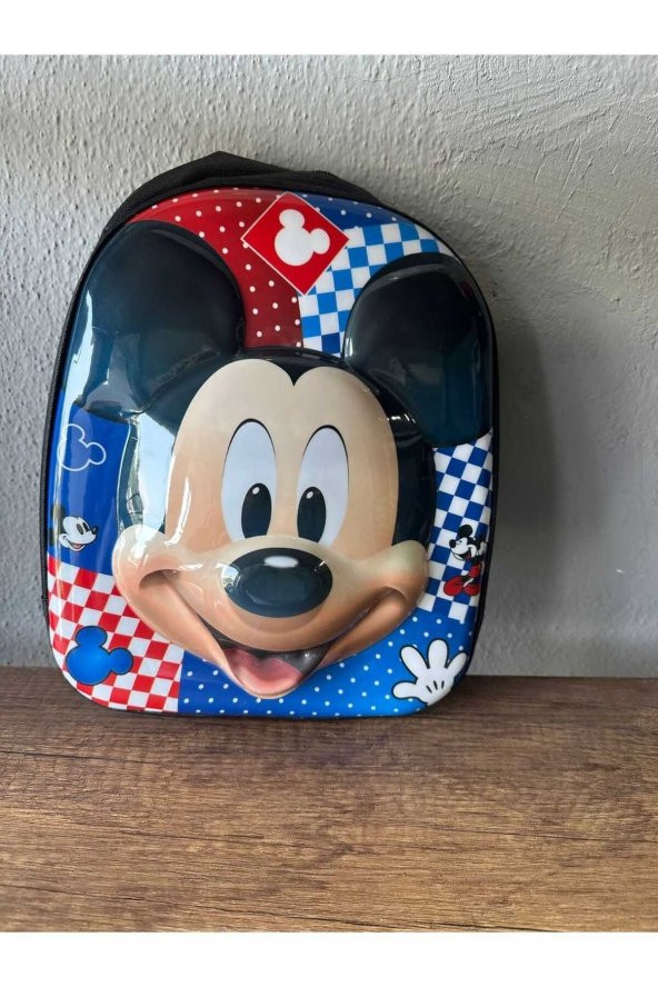 Mickey Mouse 5d Parlak Kabartmalı Anaokulu Kreş Ve Günlük Kullanım Sırt Çantası