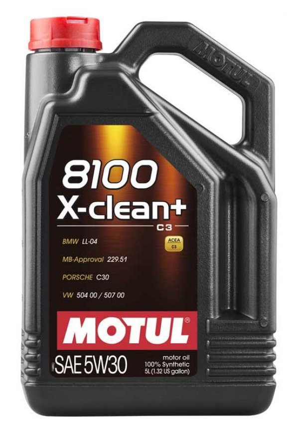 Motul 8100 X-Clean + 5W-30 Motor Yağı 5 L