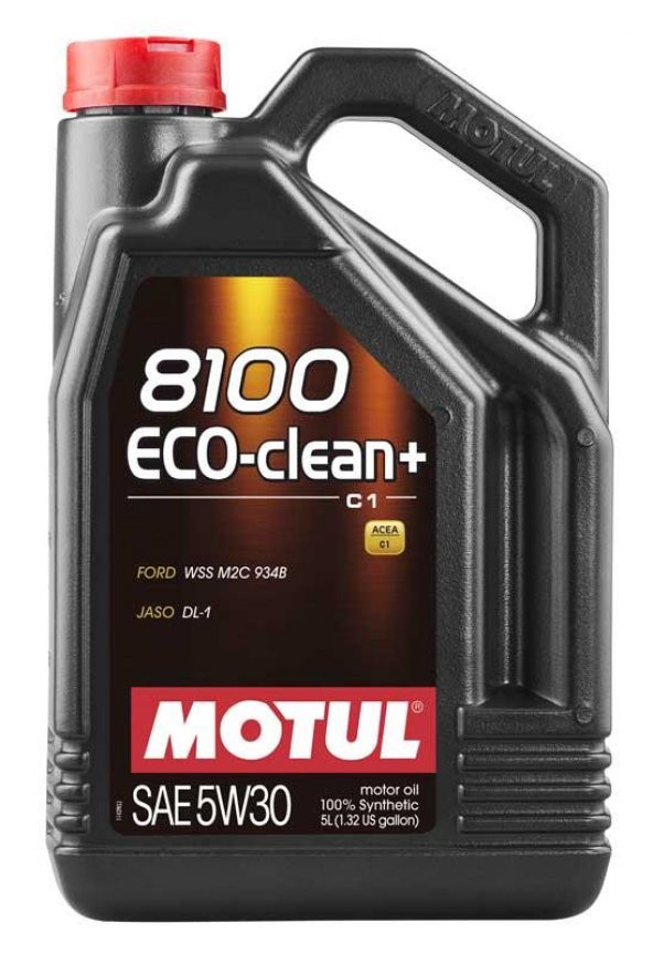 Motul 8100 Eco-Clean+ C1 5W-30 Tam Sentetik Motor Yağı 5 L