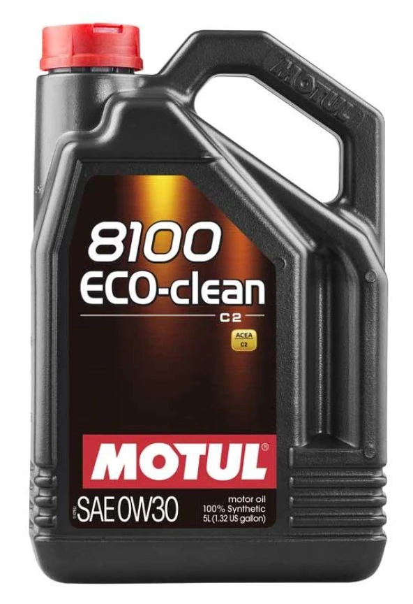 Motul 8100 Eco-Clean C2 0W-30 Tam Sentetik Motor Yağı 5 L