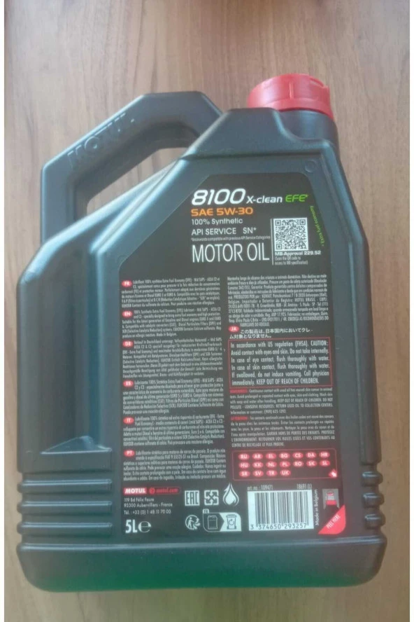 Motul 8100 X-Clean EFE 5W-30 5 lt Motor Yağı - 2023 - 2