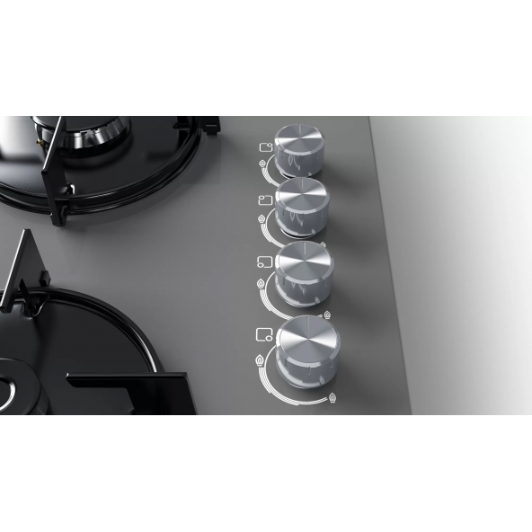 Bosch Pop6c9o10o Doğalgazlı Gri Cam Ankastre Ocak - 2