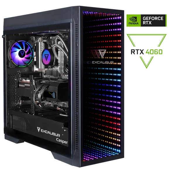 Casper Excalibur E75H.124F-DFB0X-0SD Intel i5 12400F 32 GB DDR4 RAM 1 TB SSD NVIDIA GeForce RTX 4060 FreeDos Masaüstü Bilgisayar