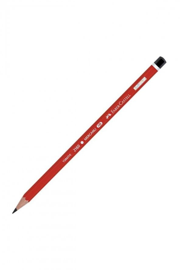 Faber Castel Köşeli Mercanlı Kurşun Kalem 2160 - 2